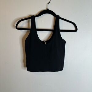 lululemon athletica Black align Crop Top sz 4
